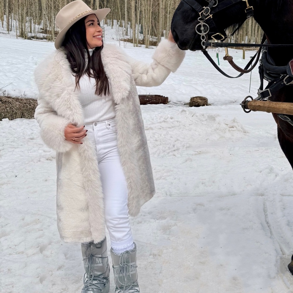 My Sunday Ski Faux Mink Coat